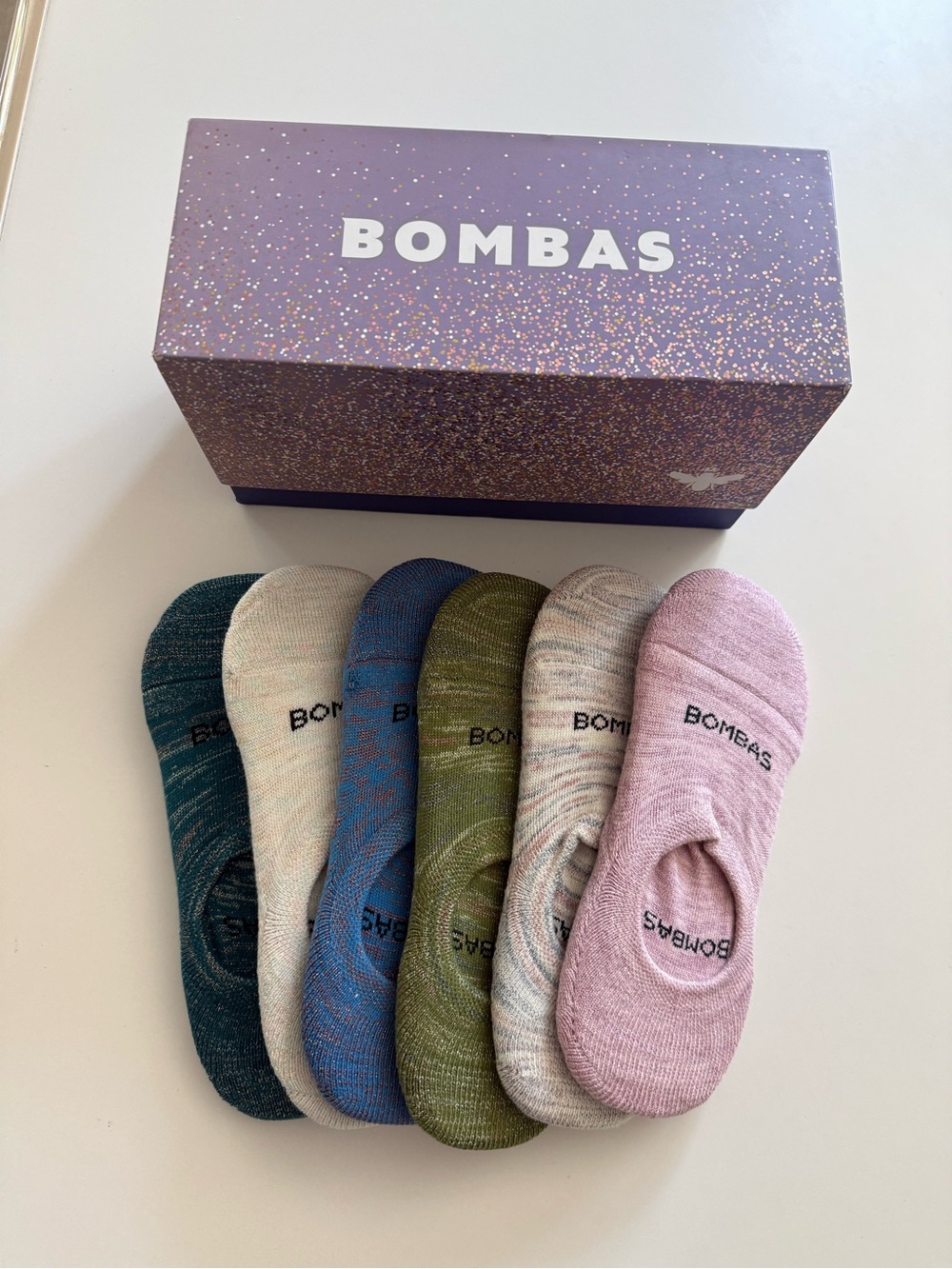 Bombas gift box  No-Show Socks - 6-Pack Multi-Color